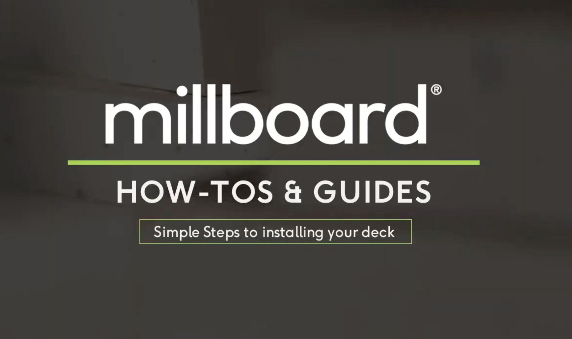 Load video: How to Install Millboard Decking - The Simple Guide