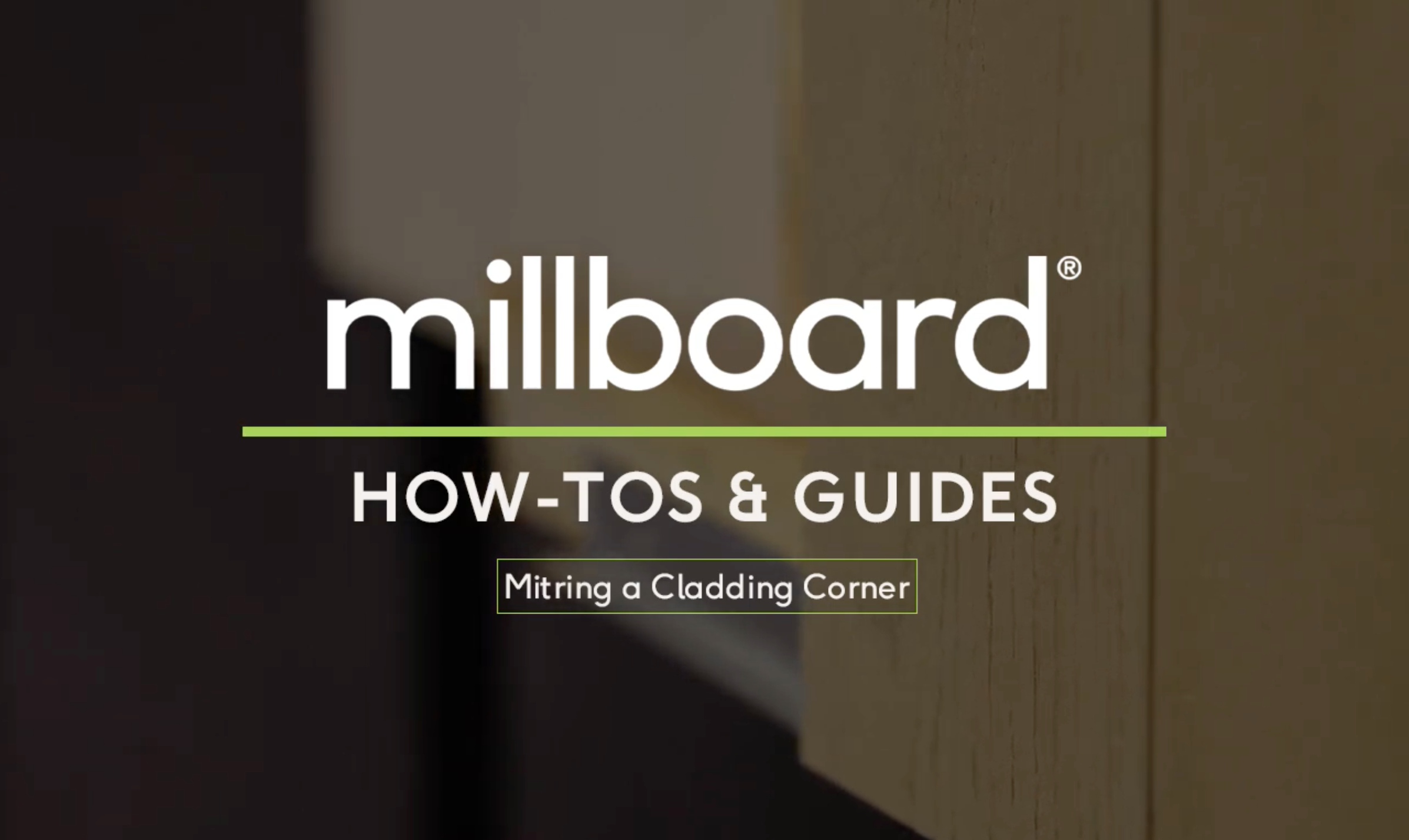 Load video: How to Mitre Cladding Corners | Millboard Envello