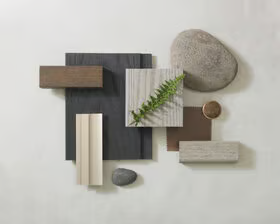 Contemporary character, indoors and out