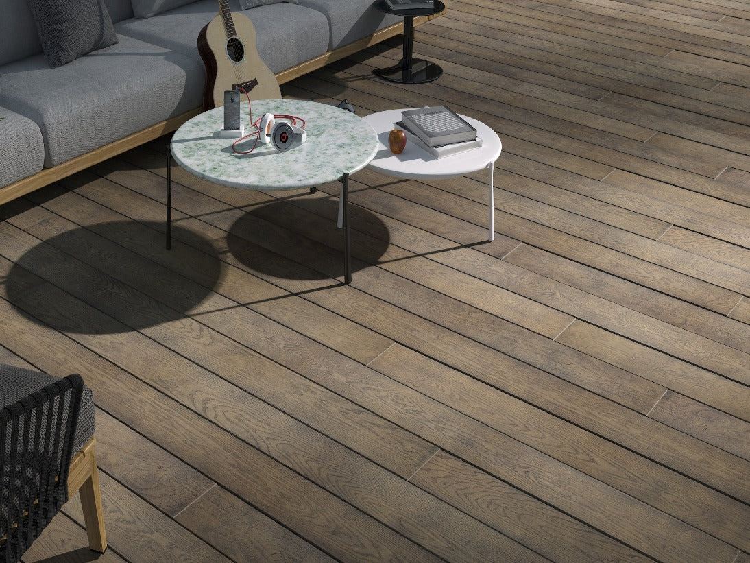 Antique Oak - Enhanced Grain - Composite Decking Specialist