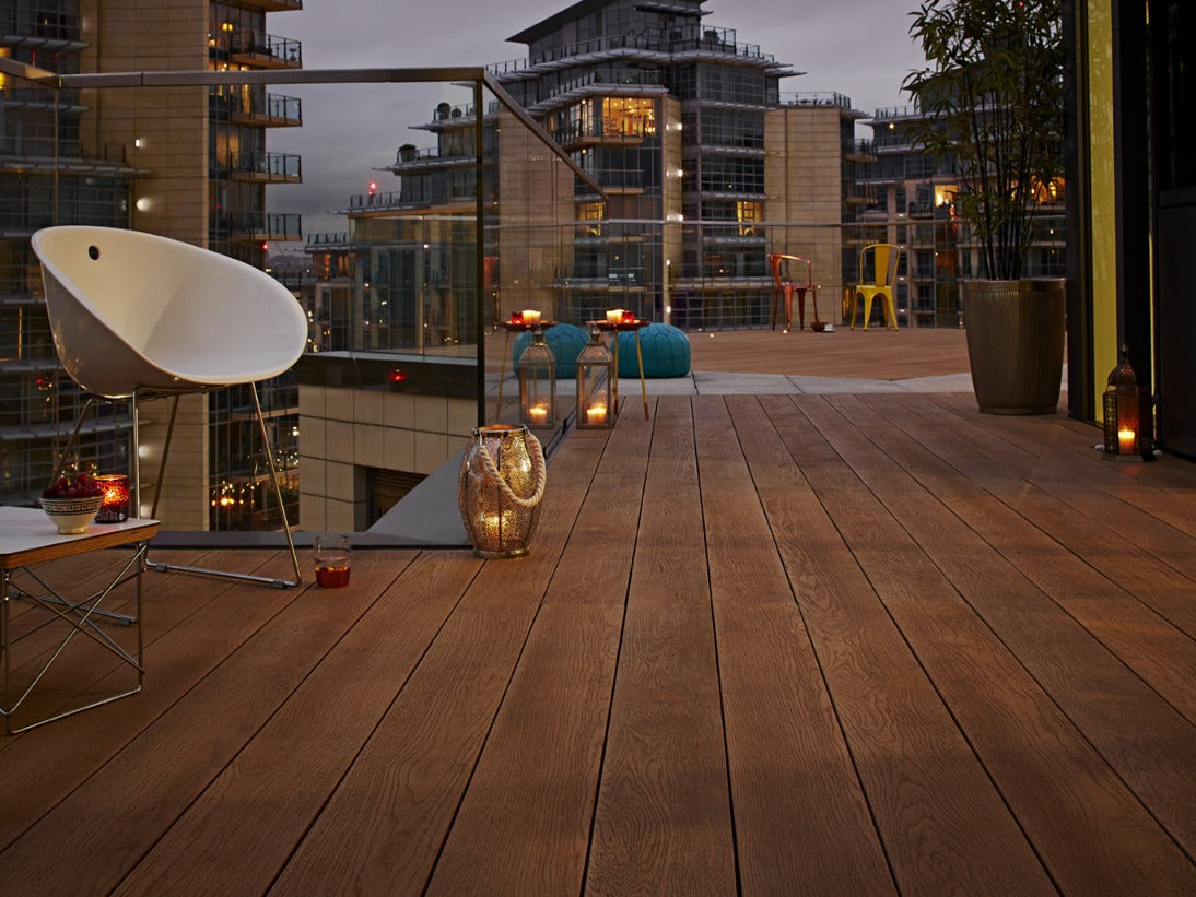 Coppered Oak - Enhanced Grain - Composite Decking Specialist